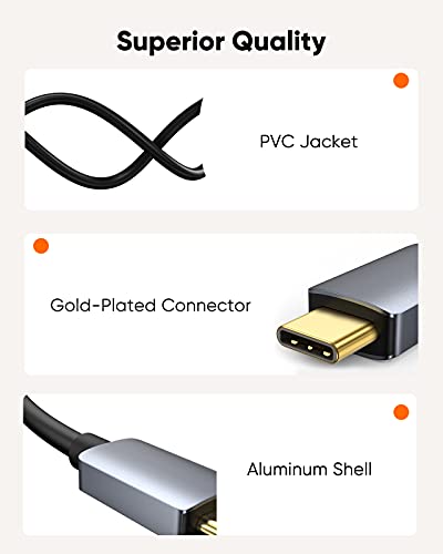 Image of CableCreation USB C to Display Port 8K Cable, USB -C to DisplayPort Adapter | Thunderbolt 3 /4 Compatible for Oculus Rift S, Galaxy S22 Ultra /S20 /S20+, MacBook Pro /iPad Pro 2019, MacBook Air 2020