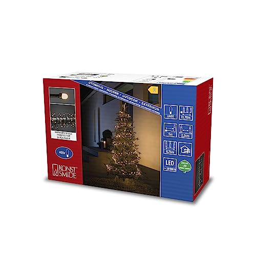 Konstsmide Micro LED Compactlights, 400 warmweiße Dioden,...