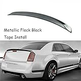 MUTUSAISI Rear Trunk Lip Spoiler Wing Metallic Fleck Black Fit for Compatible with Chrysler 300 300C 300S 2011-2019