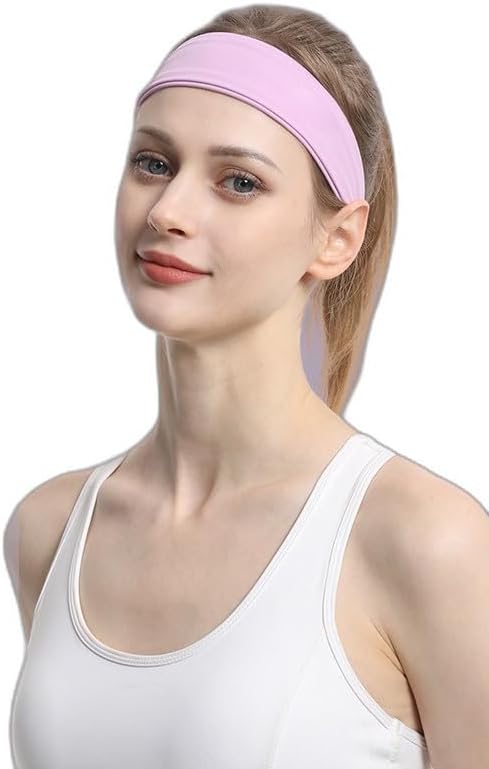 Sweatband Headband, Unisex Outdoor Quick-Dry Fitness Running Yoga Polyester Spandex Multicolor image 2