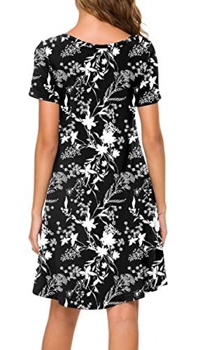 Image of POPYOUNG Women's Dress Fall Outfits Casual Midi Sundress