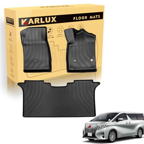 KARLUX トヨタALPHARD アルファード/ヴェルファイア 30系 7/8人乗り車専用のフロアマット。3Dカーマットは防水・防滑・防汚でTPE素材製。ALPHARD アルファード/ヴェルファイア 30系 7/8人乗り車に最適化されたカスタム設計。 (