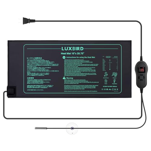 Luxbird q[g}bg T[X^bgt |}bg 30 Watt x c q[^[}bg AMp IP67 hKi 藦Abv ֘A ͔| c}bg k͔| 25x52cm