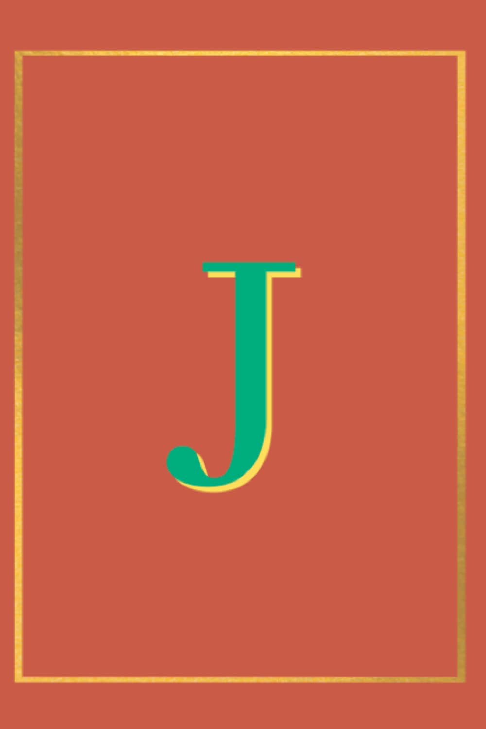 Classic Monogram Notebook "J": Personalized Lined Journal Notebook, 6x9, 100 pages, Gift for Women