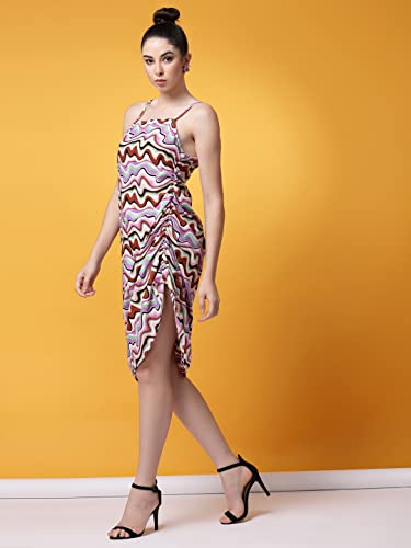 Image of OOMPH! Women's Crepe Sheath Knee-Length Dress