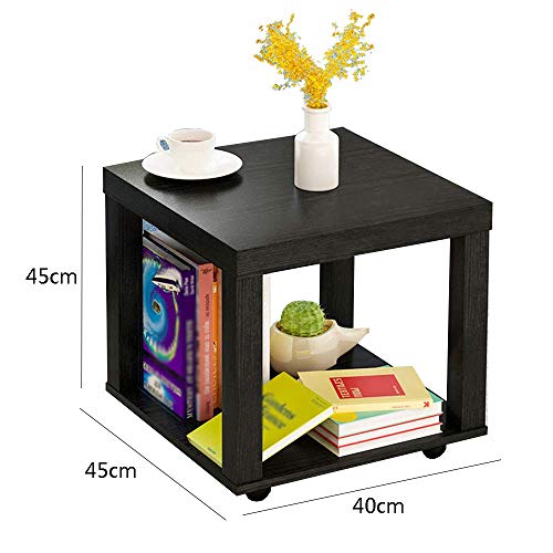 BDD Folding Table Sofa Side Small Coffee Table Living Room,Black,40404 BDD Folding Table Sofa Side Small Coffee Table Living Room,Black,40404