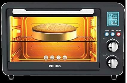 (Refurbished) Philips HD6976/00 36-Litre Digital Oven Toaster Grill, 2000W, with Opti Temp Technology, T