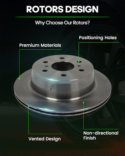 Image of SCITOO Brake Kits Front Rear Brake Rotors Brake Pad:55133;55097;D1363;D1707 | Fit For Cadillac For Escalade,For Escalade ESV,For Chevrolet For Silverado 1500,For Suburban,For Tahoe