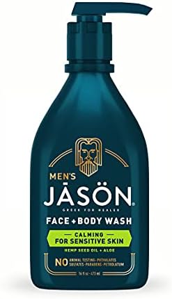 Jason Men's Calming 2-in-1 Face and Body Wash, 16 oz