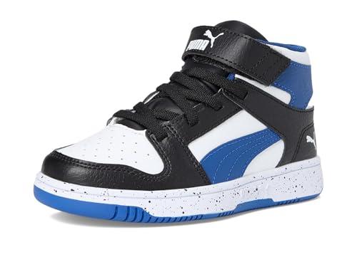 Image of PUMA Kids' Rebound Layup Mid Hook and Loop Sneakers