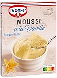 Dr. Oetker Mousse a la Vanille – 10er Pack Dessert-Pulver für Vanille-Mousse, einfacher Nachtisch mit Bourbon-Vanille, 10 x 60 g Mousse mit Vanille-Geschmack