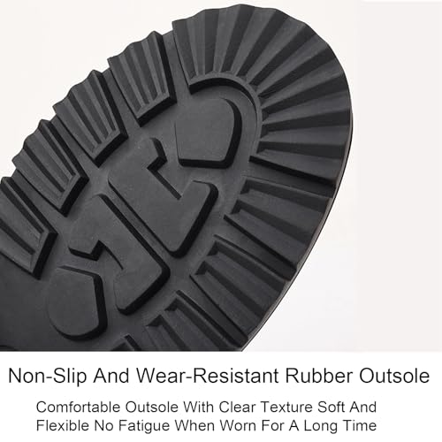 Men's Leather lace-up Thick-Soled Oxford Shoes Comfort Handmade Round Toe Non-Slip Soft Bottom Dress Derby Shoes for Driving Business Office2