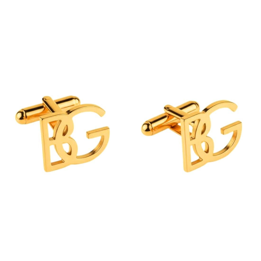 moskai Personalized Initial Name Cufflinks for Men | Custom Monogram Cuff Links | Groom and Groomsmen Wedding Jewelry Gift | Elegant Formal Accessories-picture-21
