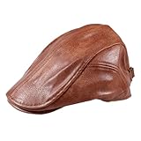 Photo Gallery iyoe cappelli in pelle per le donne moda punk cappello vintage newsboy cap, marrone2, 7-7 1/4 Photo Gallery iyoe cappelli in pelle per le donne moda punk cappello vintage newsboy cap, marrone2, 7-7 1/4