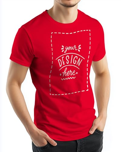 LIENZODECOR Maglietta Personalizzata con Foto e Testo | Colore Nero | Taglia S, M, L, XL | T Shirt Unisex 100% Cotone | Regali Personalizzati e Originali | Personalizzazione Fronte e Retro