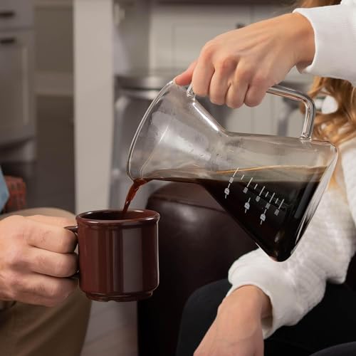 Image of London Sip Glass Pour Over Coffee Carafe Coffee Maker with Reusable Stainless Steel Filter, Ergonomic Handle, and Easy-Pour Spout, 4-Cup (600 mL)