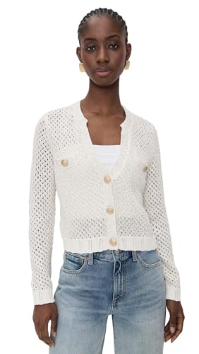 L'AGENCE Women's Blanca Sequin Crop Cardigan
