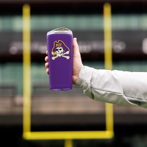 Image of Logo Brands 20 oz Powder Coat Tumbler- Insulated Tumbler with Lid for Water, Iced Tea or Coffee, Smoothie and More