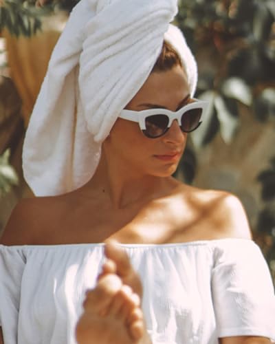 Armear Women Retro Cateye Sunglasses Trendy Thick Frame Non Polarized Lens4