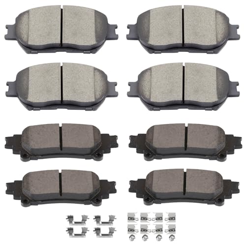 Image of SCITOO D908 D1391 8PCS Front and Rear Ceramic Brake Pad Sets | Fit 2014-2015 For Lexus For For IS250 2.5L