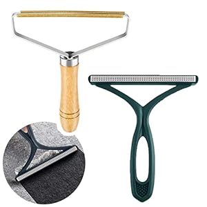 BHW Fusselrasierer Tierhaarentferner Holz & Grün