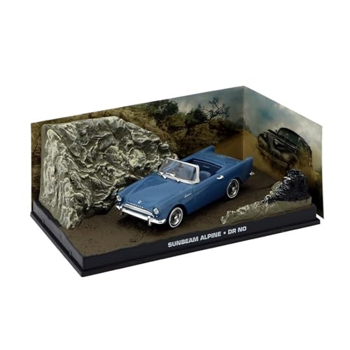 What Car Does James Bond Drive in Dr. No? Uncover It! 5 YLBOZX Metal Die Cast Toy Cars 1:43 for Sunbeam Alpine Seris 5 1962 The First 007 Car Model Home Furnishings Display Blue Decorations for Home Or Office Décor