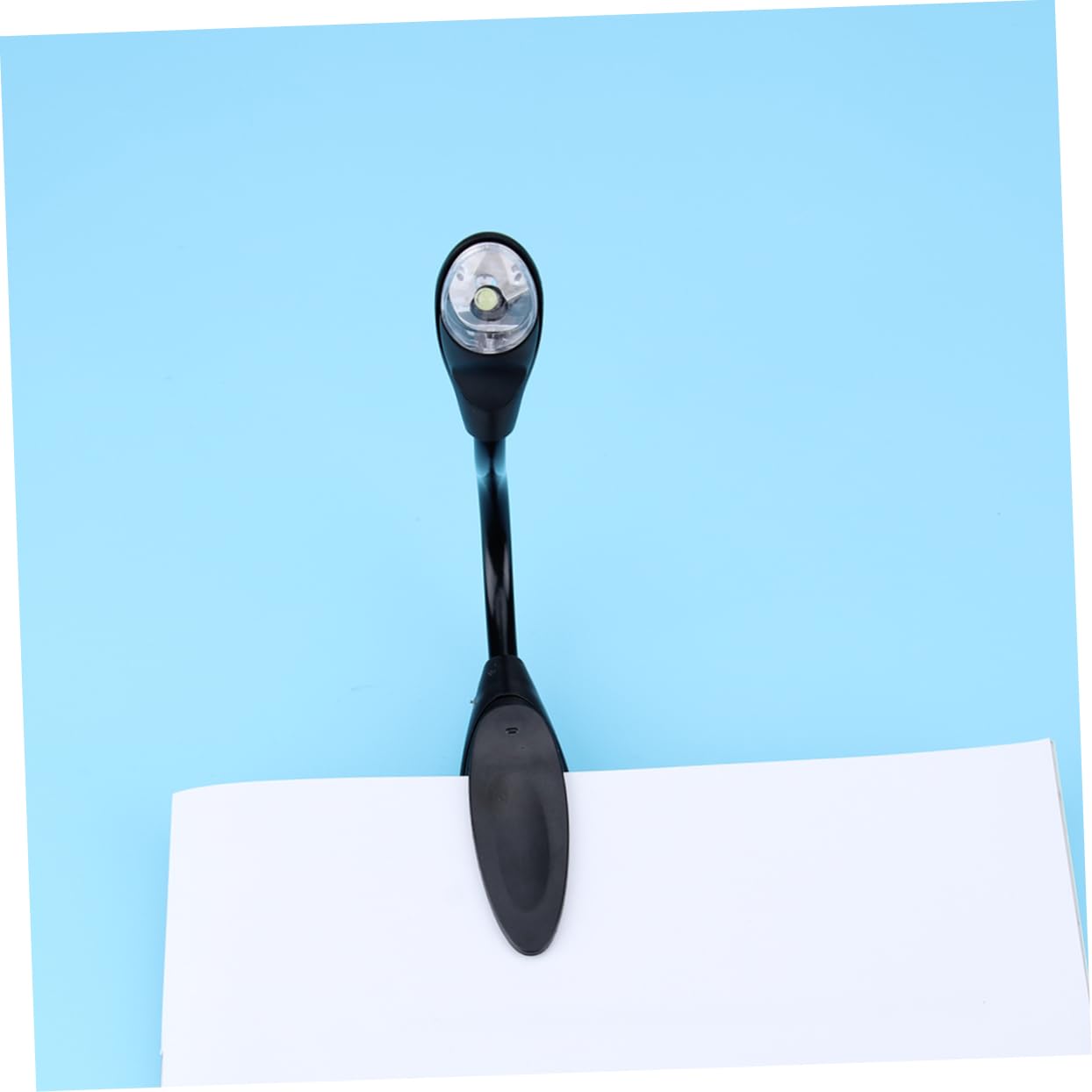 SWOOMEY Led Clip Book Light Battery Operated Read Light Adjustable Mini Reading Lamp for Music Score Stand for Camping Fishing Travel Black