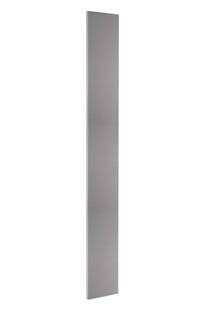 Nordlinger Pro Crédence Basse, Gris, Longeur 120cm, Hauteur 15cm, Finition INOX