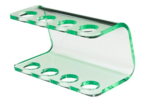 Seemii - Soporte para Cabezales de Cepillo de Dientes electrónico, Soporta 2 ó 4 Cabezales, Soporte Oral-B Cabezales, Verde Transparente (4)