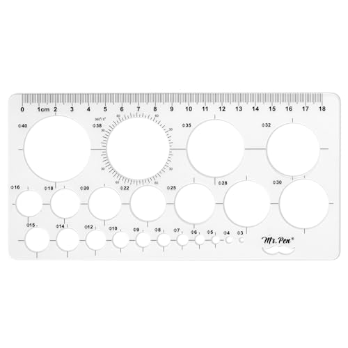 Image of Mr. Pen- Circle Template, Circle Stencil, Circle Template for Drawing Stencils, Geometric Stencils