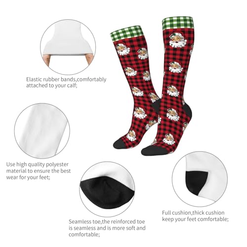 Image of Knee High Socks for Women Girls Fashion Women's Festival Stockings for Casual Running Work Travel