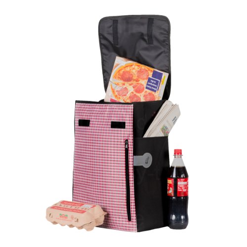 Andersen Shopper Treppensteiger Scala Stahl mit Rad Ø 3 x 13 cm und 33 Liter Tasche Petit mit Kühlfach rot – Bild 8