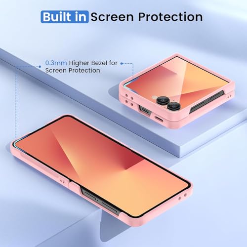 Image of Kapa Ultra Thin Back Case for Samsung Galaxy Flip7 / Z Flip 7 | Full Body Protection Hard Back Cover (Pink)