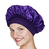 Gorro De Dormir Para Mujer - Gorro De Dormir De Satén | Gorros De Seda Grandes Con Banda Elástica Protección Para El Cuidado Del Cabello | Gorros Sleepingg Hairr - Cuidado Nocturno Del Cabello M