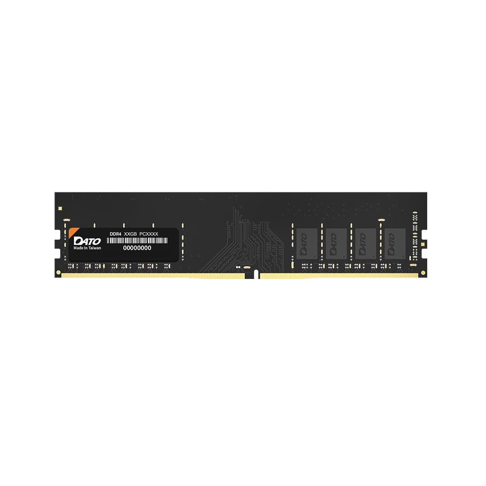 DATO 16Go DDR4 3200MHz PC4-25600 Non-ECC 1.2V CL22 288 Broches UDIMM pour Ordinateur de Bureau Module de mémoire Mise à Niveau