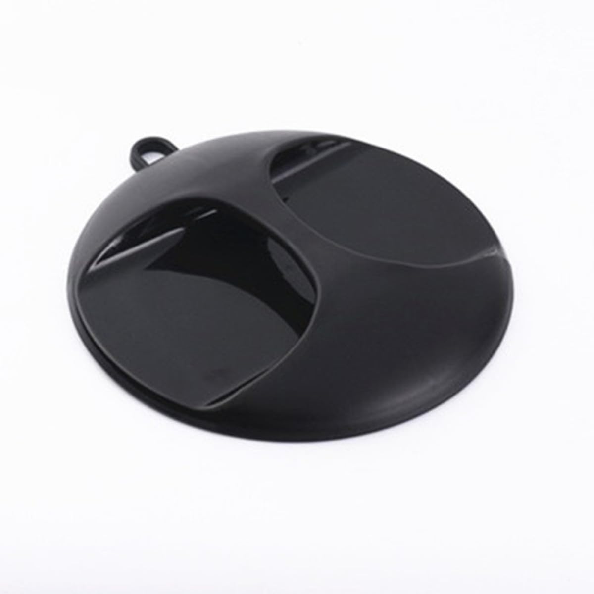 SHERCHPRY Specchio Portatile Design Pratico Superficie a Specchio Alta Definizione in Vetro e Plastica Rotondo Nero per per Quotidiano