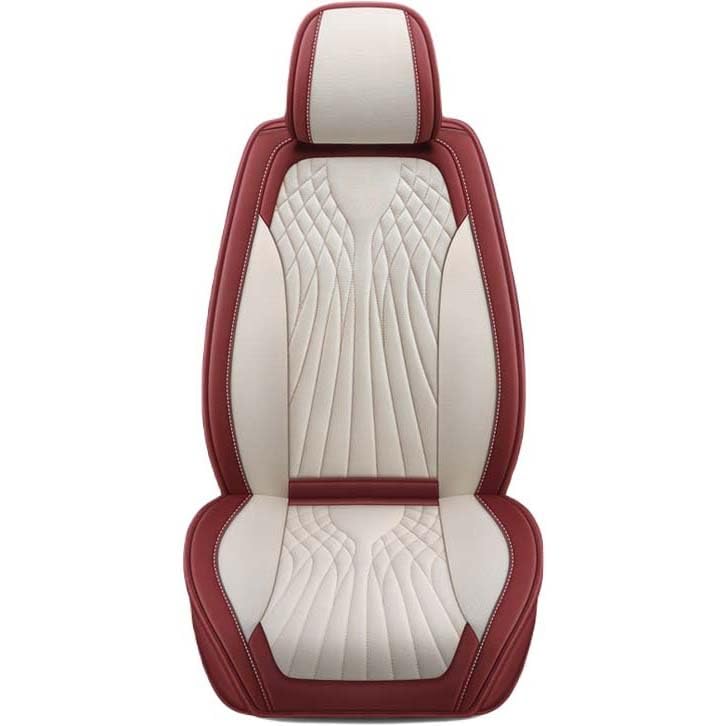 Housse de siège voiture en cuir PU bleu : Ensemble complet luxe durable