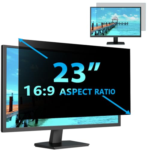 STARY Computer Privacy Screen 23 Inch Filter for 16:9 Widescreen Monitor Computer Screen Privacy Shield Anti-Glare Protector