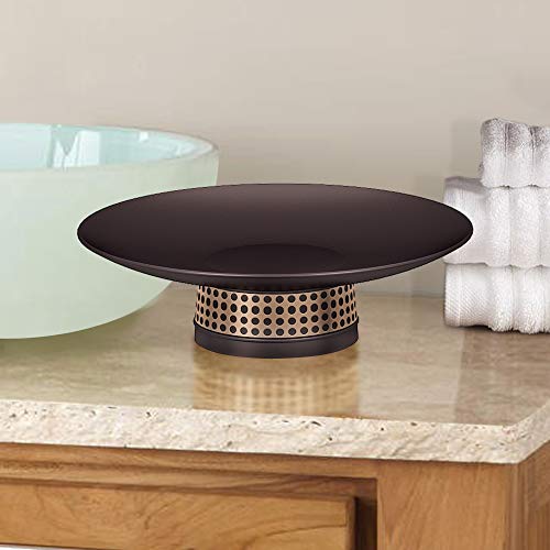 Nu Steel Selma Decorative Steel Bar Soap Dish Tray For Bathroom Vanities, Countertops, Pedestals, Kitchen Sink - Store Hand Soap, Pumice Bars, Sponges, Scrubbers - Copper & Oil Rubbed Bronze #TOP2