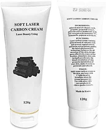 XLARGE 120ML Carbon Peel Cream Gel for Skin Rejuvenation Black Doll,Facial Skin Deep Cleaning with Carbon Gel Nano Activated Carbon for Laser Carbon Cream MADE IN KOREA-L8