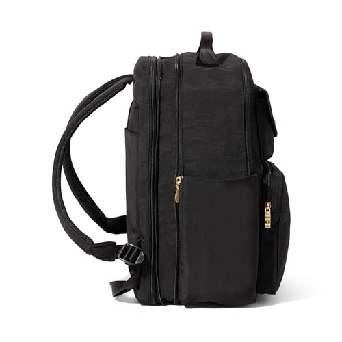 Baggallini Coastal Flip Lock Laptop Backpack - Lightweight 15x11 Travel Backpack w/RFID & Luggage Sleeve4