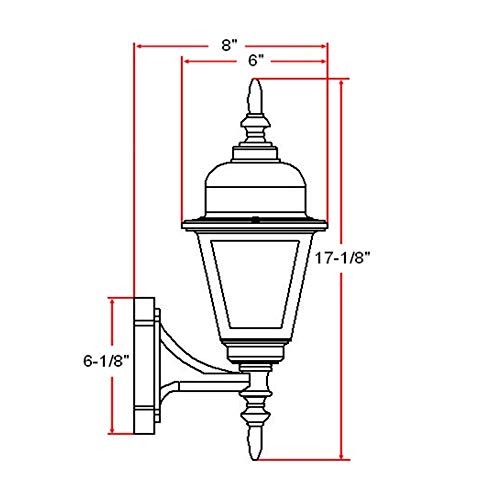 Image of Maple Street 1-Light Outdoor Wall Light with Clear Glass, Wet Rated for Porch, Patio, and Garage - Design House, 507566