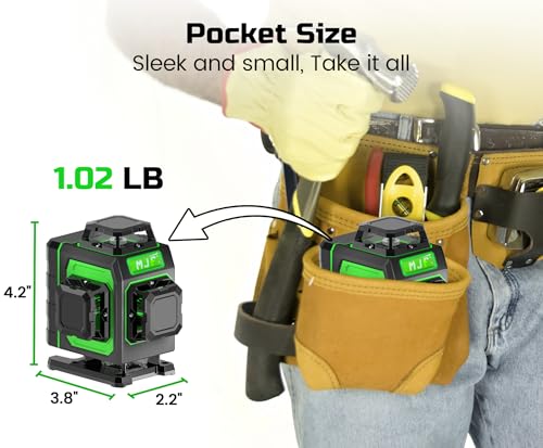 Mjf RLT-LL01-GE16-3 Laser Level, 16 Green Cross Line, Pocket Size thumb #2