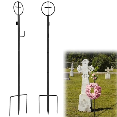 Cemetery Wreath Holder Christmas Headstone Wreath Hanger 36
