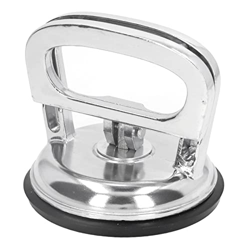 Glass Suction Cup Mover, Vacuum Suction Glass Lifter Silver Black 176.4LB Aluminum Alloy Handle No Deformation for Ceramic (1 Jaw)