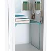 U Brands Blue Chevron Locker Accessory Kit, with Clothespin Magnets, Mirror, Whiteboard, Marker, Organizer, Shelf