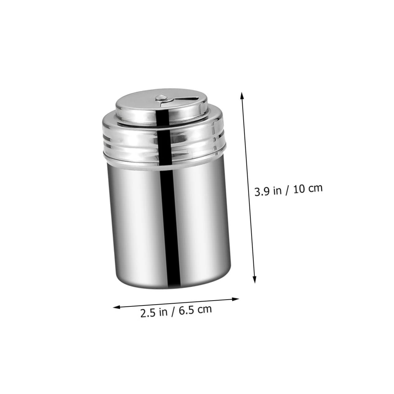 MOLUCKFU Kitchen Condiment Bottle Spices Jar Stainless Steel Canister Salt Pepper Storage Container