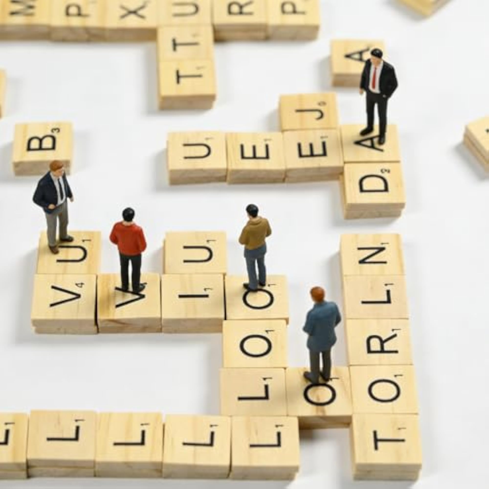 Wooden Letter Tiles for Decorative Wall Art, 2000 PCS