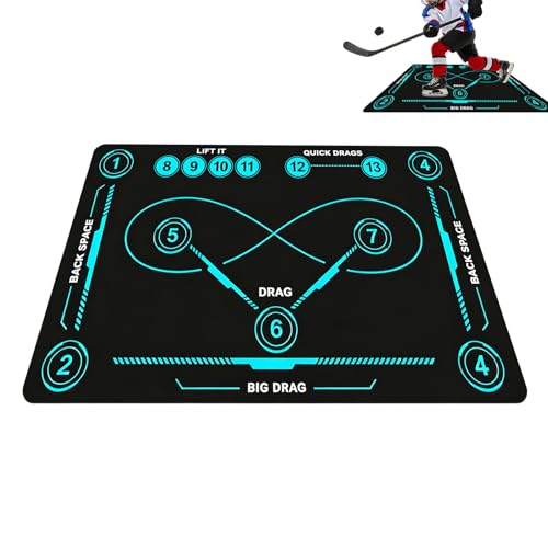 Alfombra de entrenamiento de fútbol | Antideslizante, de gran formato portátil preciso - para Control de Lacrosse - para amantes del Hockey de Edades, Adultos, Apasionados,