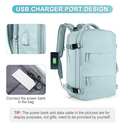 Image of coofay Large Personal Item Travel Backpack For Women Men Airline Approved Carry On Backpack Flight Approved Waterproof Sports Luggage Backpack Casual Daypack Small Hiking Backpack
